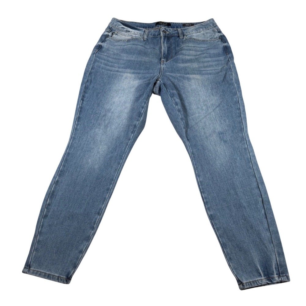 Judy Blue Skinny Fit Jeans Women 16W (FITS 34x28) Medium Wash‎ High Rise Stretch